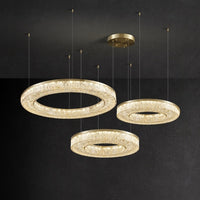 OLAGUS COMBO Ring Chandelier by Lampadom - side view