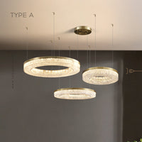 OLAGUS COMBO Ring Chandelier by Lampadom - ambient shot