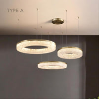 OLAGUS COMBO Ring Chandelier by Lampadom - side view