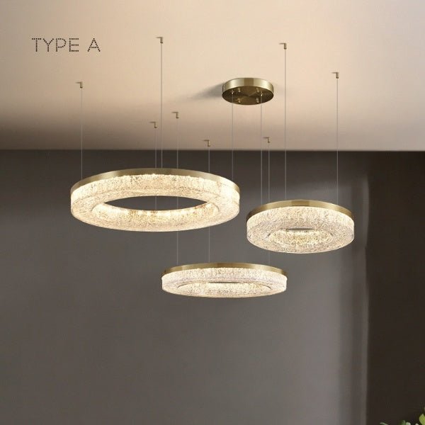 OLAGUS COMBO Ring Chandelier by Lampadom - close-up