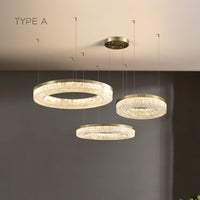 OLAGUS COMBO Ring Chandelier by Lampadom - close-up