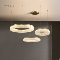 OLAGUS COMBO Ring Chandelier by Lampadom - top view