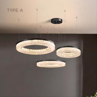 OLAGUS COMBO Ring Chandelier by Lampadom - close-up