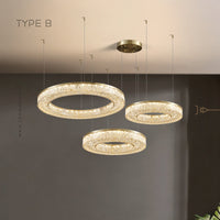 OLAGUS COMBO Ring Chandelier by Lampadom - angle view