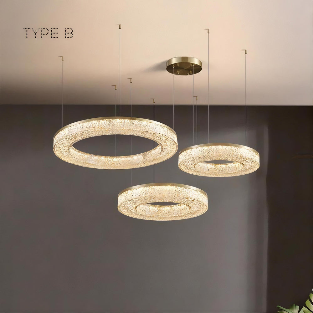 OLAGUS COMBO Ring Chandelier by Lampadom - detail view