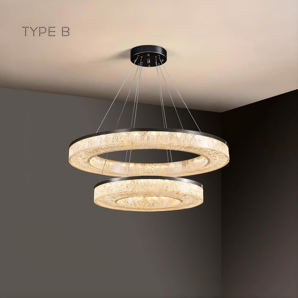 OLAGUS Ring Chandelier by Lampadom - scale reference