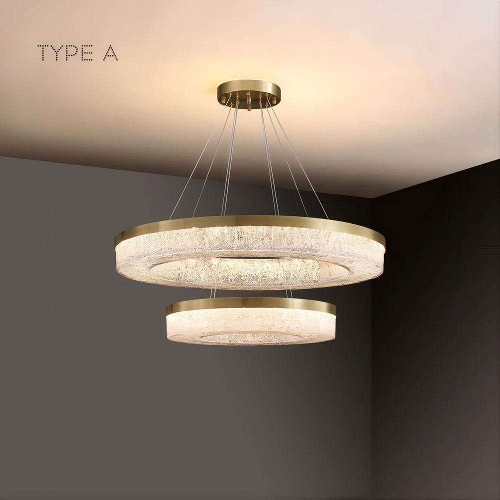 OLAGUS Ring Chandelier by Lampadom - side view