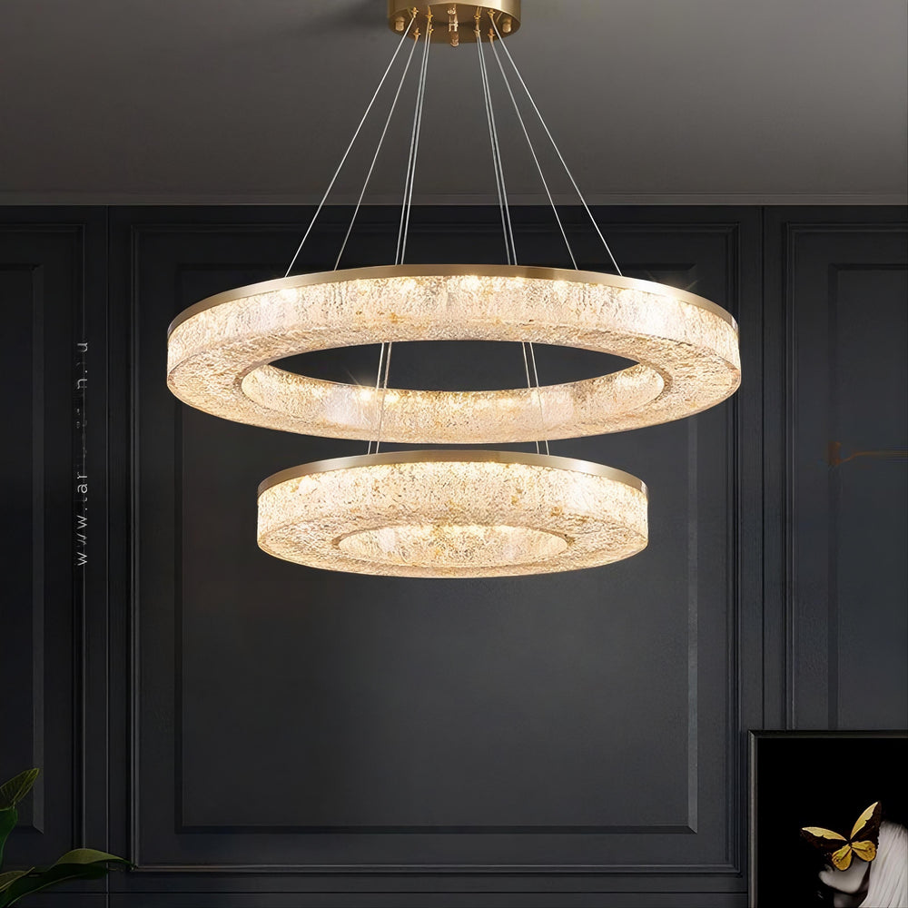 OLAGUS Ring Chandelier by Lampadom - angle view