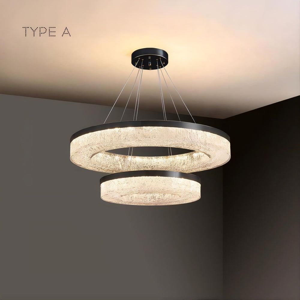 OLAGUS Ring Chandelier by Lampadom - close-up