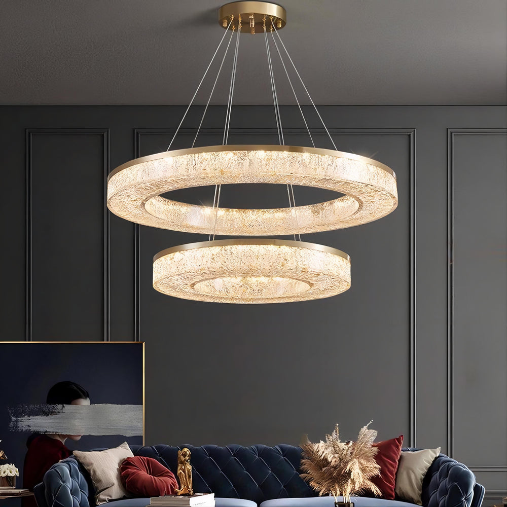 OLAGUS Ring Chandelier by Lampadom - top view