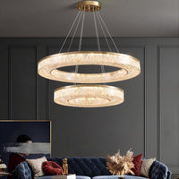 OLAGUS Ring Chandelier by Lampadom - top view