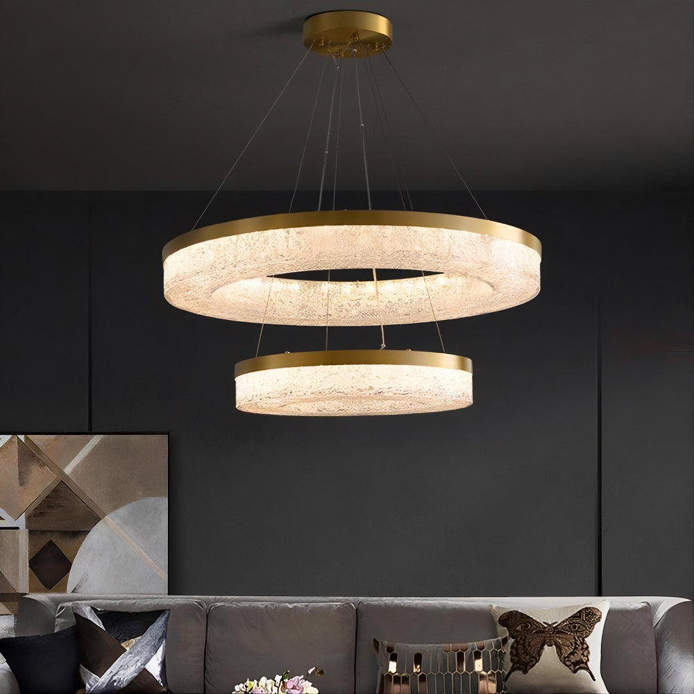 OLAGUS Ring Chandelier by Lampadom - scale reference