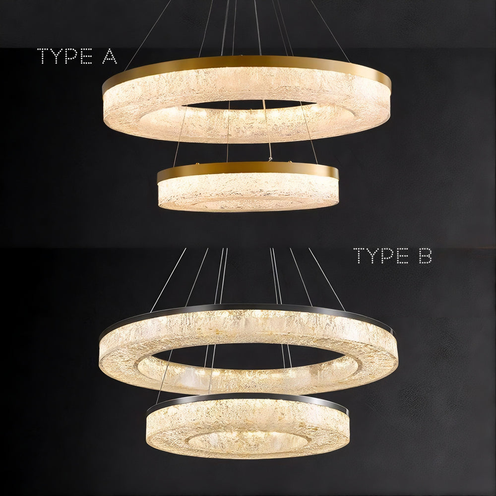 OLAGUS Ring Chandelier by Lampadom - top view