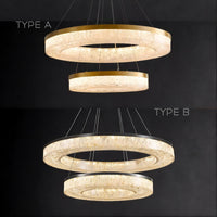 OLAGUS Ring Chandelier by Lampadom - top view