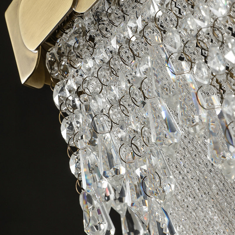OLIVIA L Linear Chandelier by Lampadom - side view