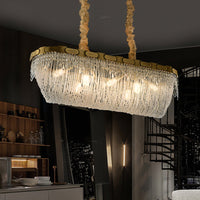 OLIVIA L Linear Chandelier by Lampadom - detail view