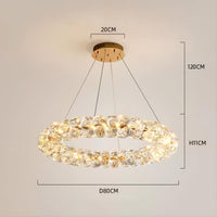ORESTES Ring Chandelier by Lampadom - close-up