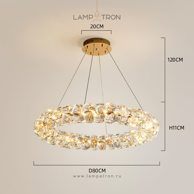 ORESTES Ring Chandelier by Lampadom - ambient shot