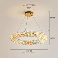 ORESTES Ring Chandelier by Lampadom - ambient shot