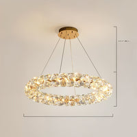 ORESTES Ring Chandelier by Lampadom - close-up