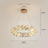 ORESTES Ring Chandelier by Lampadom - scale reference