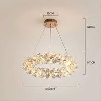 ORESTES Ring Chandelier by Lampadom - side view