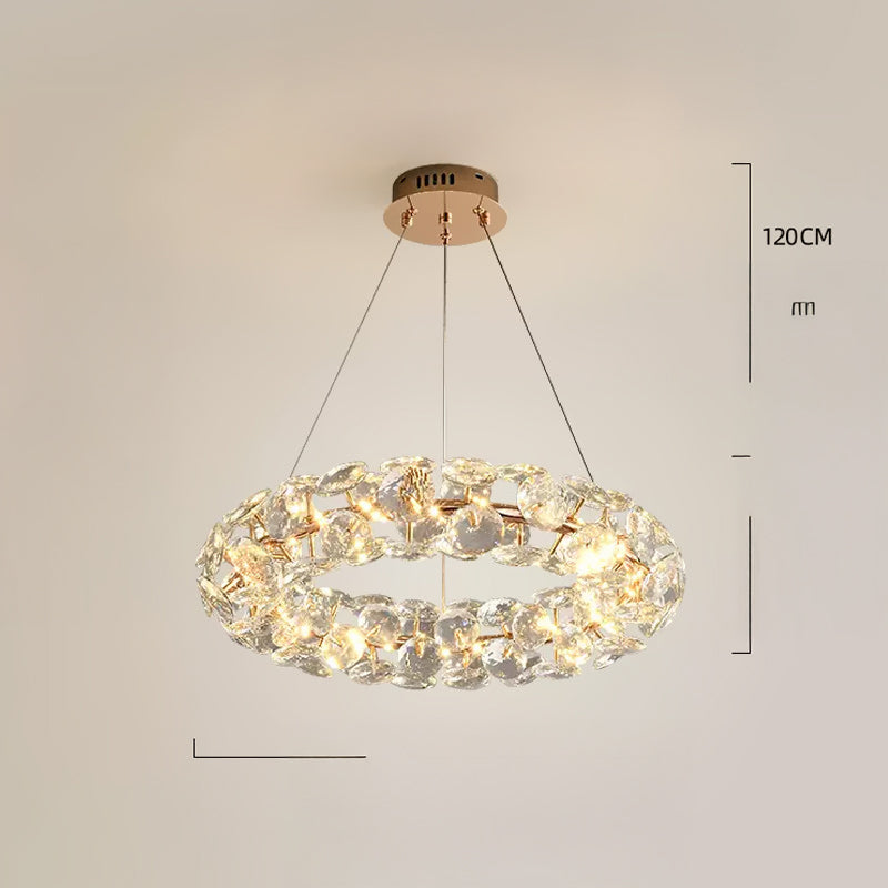 ORESTES Ring Chandelier by Lampadom - side view