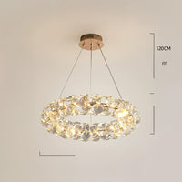 ORESTES Ring Chandelier by Lampadom - side view