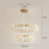 ORESTES Ring Chandelier by Lampadom - top view