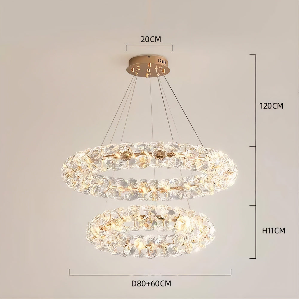 ORESTES Ring Chandelier by Lampadom - detail view