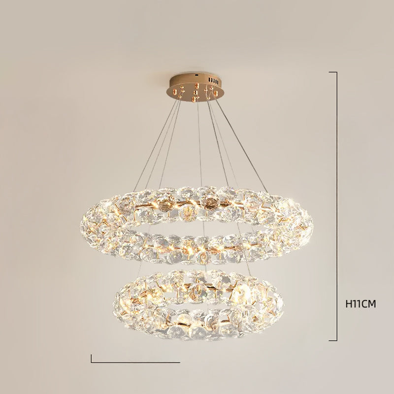 ORESTES Ring Chandelier by Lampadom - detail view