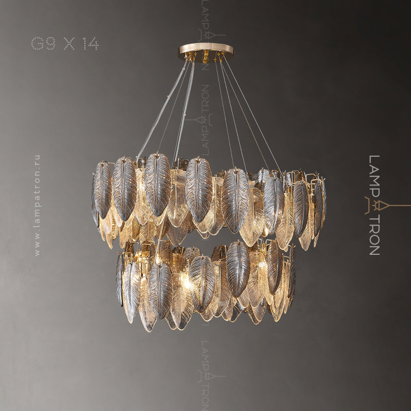 ORLANDA Ring Chandelier by Lampadom - angle view