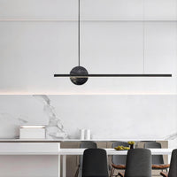 ORLAUG Linear Chandelier by Lampadom - angle view