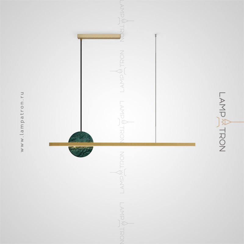 ORLAUG Linear Chandelier by Lampadom - angle view