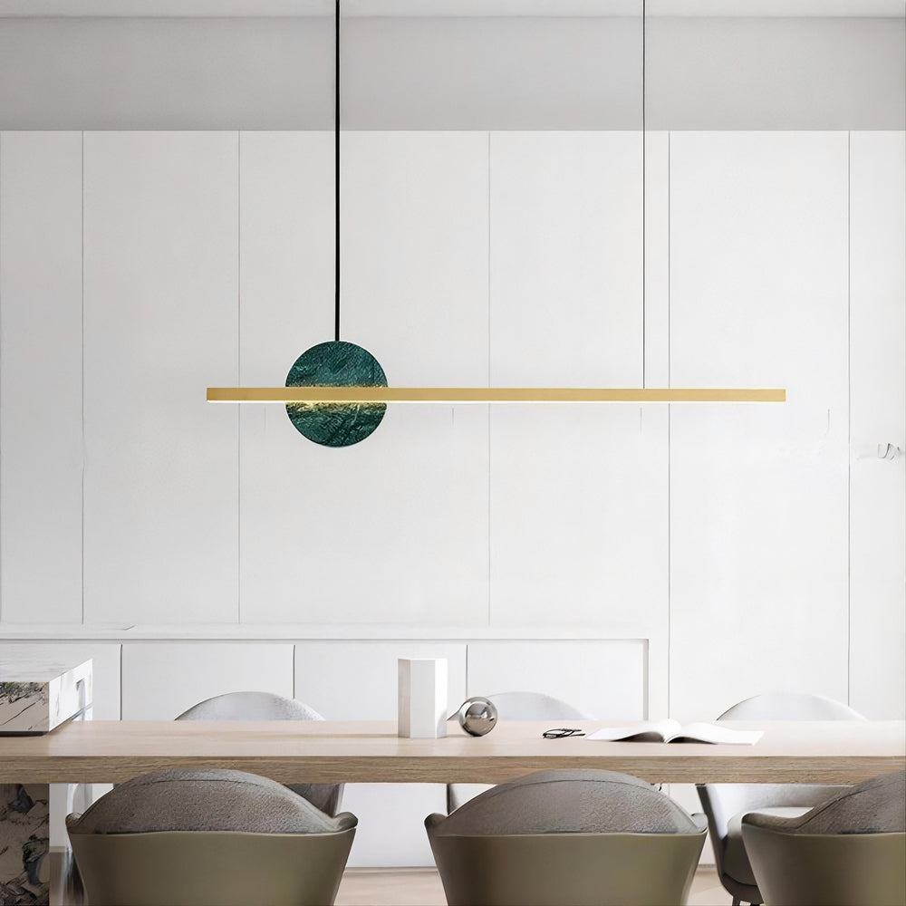 ORLAUG Linear Chandelier by Lampadom - angle view