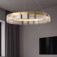 ORVILLE Ring Chandelier by Lampadom - side view