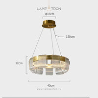 ORVILLE Ring Chandelier by Lampadom - close-up
