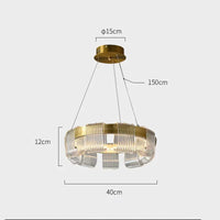 ORVILLE Ring Chandelier by Lampadom - top view