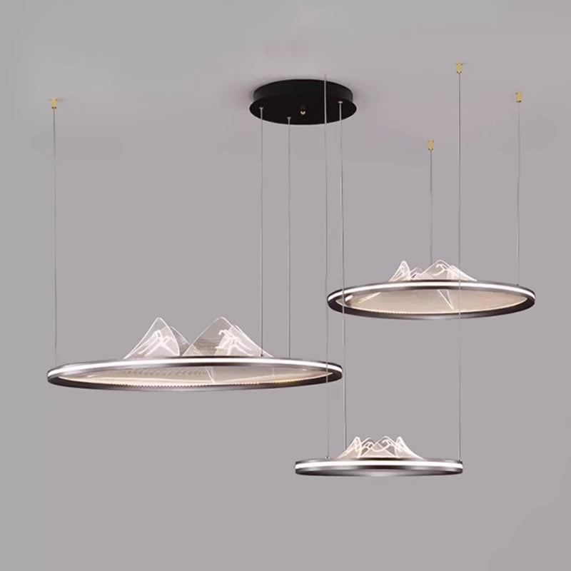 OSMO Ring Chandelier by Lampadom - scale reference