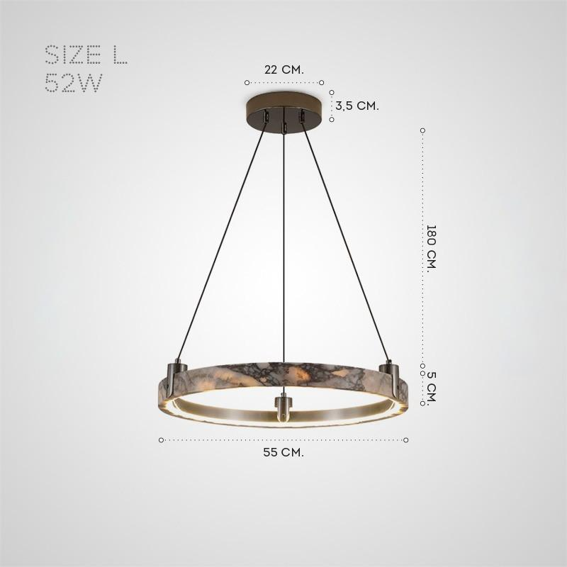 OSVALD A Ring Chandelier by Lampadom - close-up