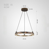 OSVALD A Ring Chandelier by Lampadom - angle view