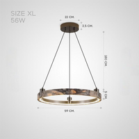 OSVALD A Ring Chandelier by Lampadom - detail view