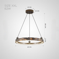 OSVALD A Ring Chandelier by Lampadom - scale reference