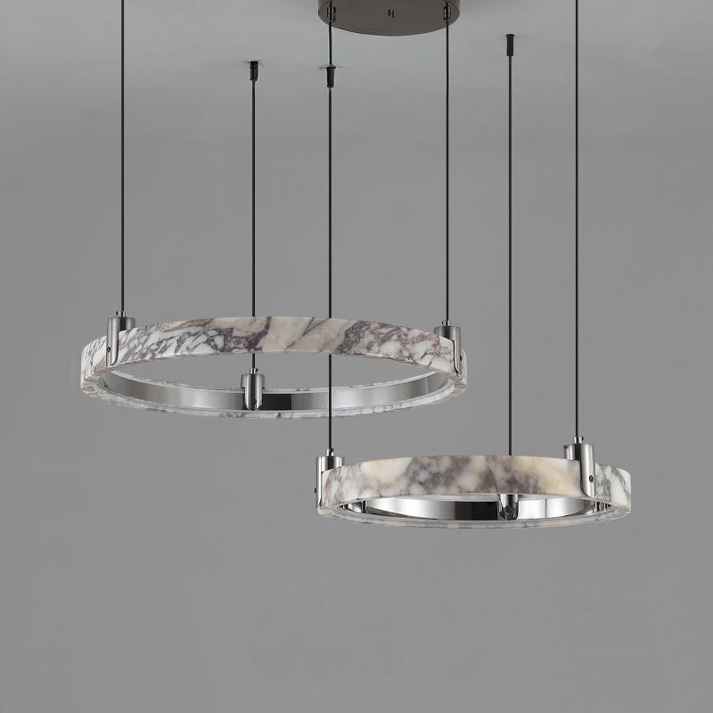 OSVALD B Ring Chandelier by Lampadom - side view