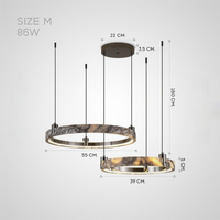 OSVALD B Ring Chandelier by Lampadom - angle view