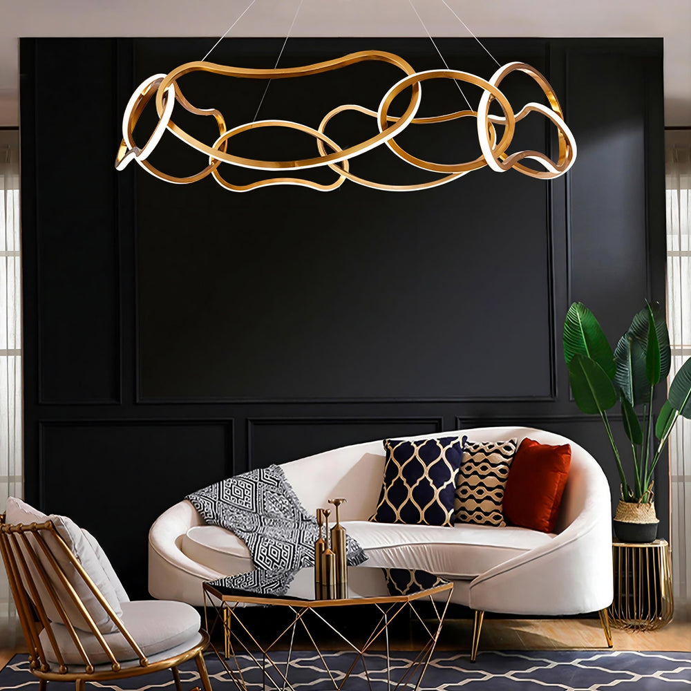 OTEA Ring Chandelier by Lampadom - scale reference