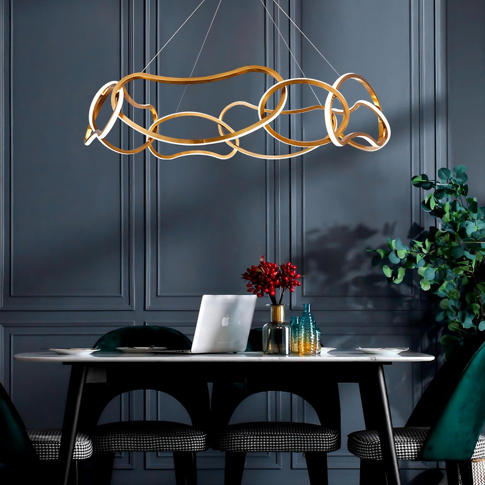 OTEA Ring Chandelier by Lampadom - close-up