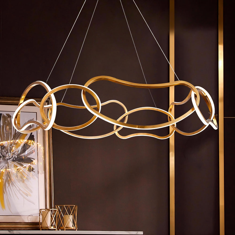 OTEA Ring Chandelier by Lampadom - top view