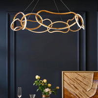 OTEA Ring Chandelier by Lampadom - side view
