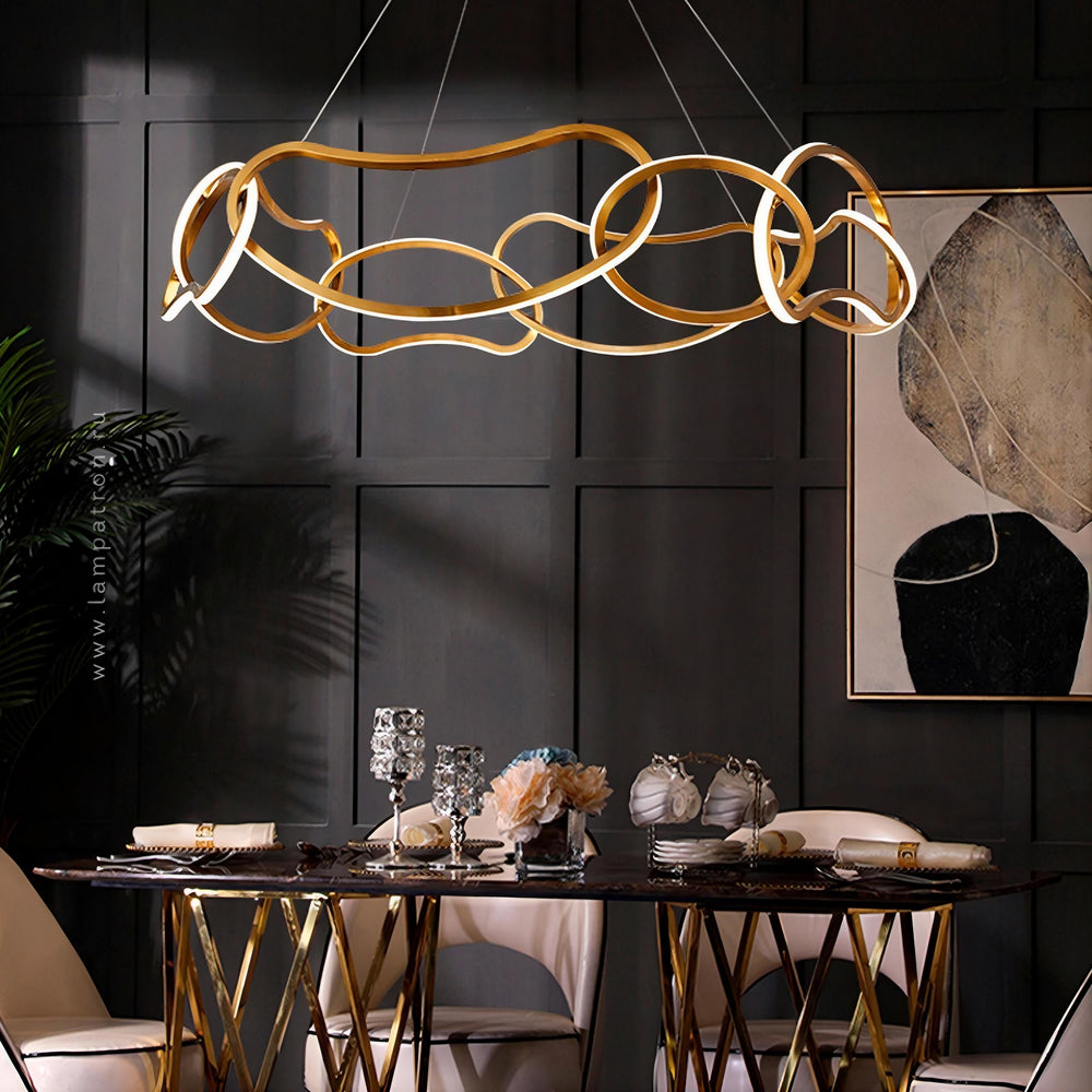 OTEA Ring Chandelier by Lampadom - angle view